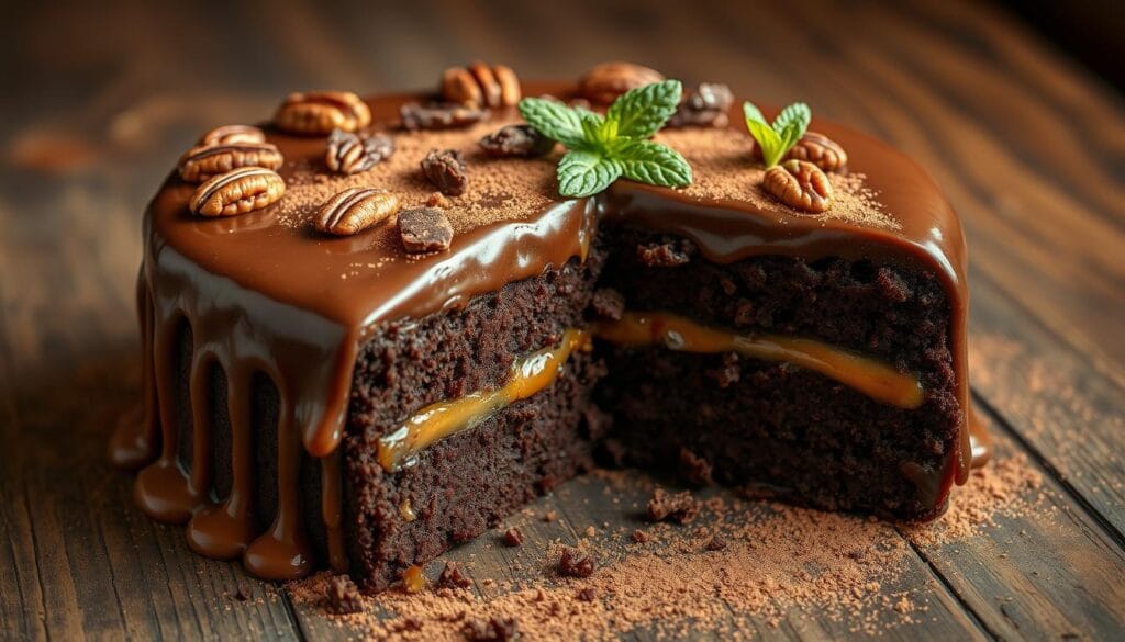 Chocolate Turtle Cake